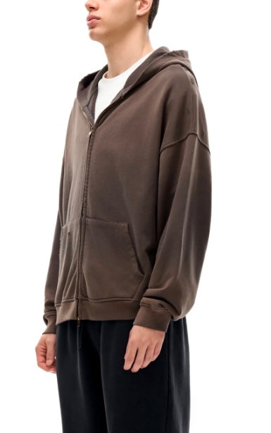 Vittoria Hand-Frayed Sunfade Zip Hoodie